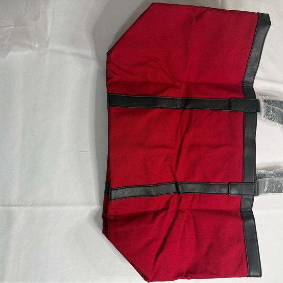 Victoria's Secret Red and Black Structured Tote - Picture 5 of 5